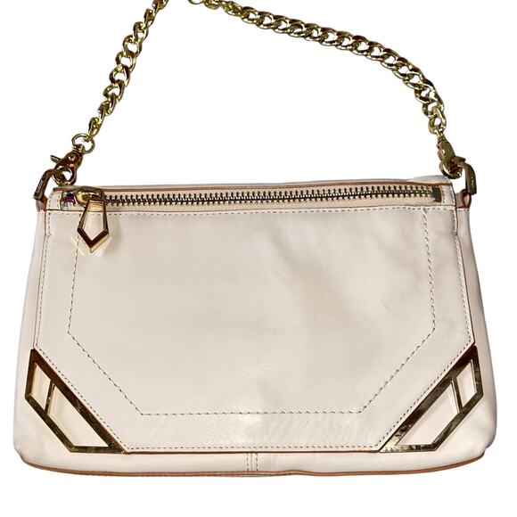 Botkier Shoulder Bag Chain Deco Strap Convertible Purse Leather - Picture 1 of 13